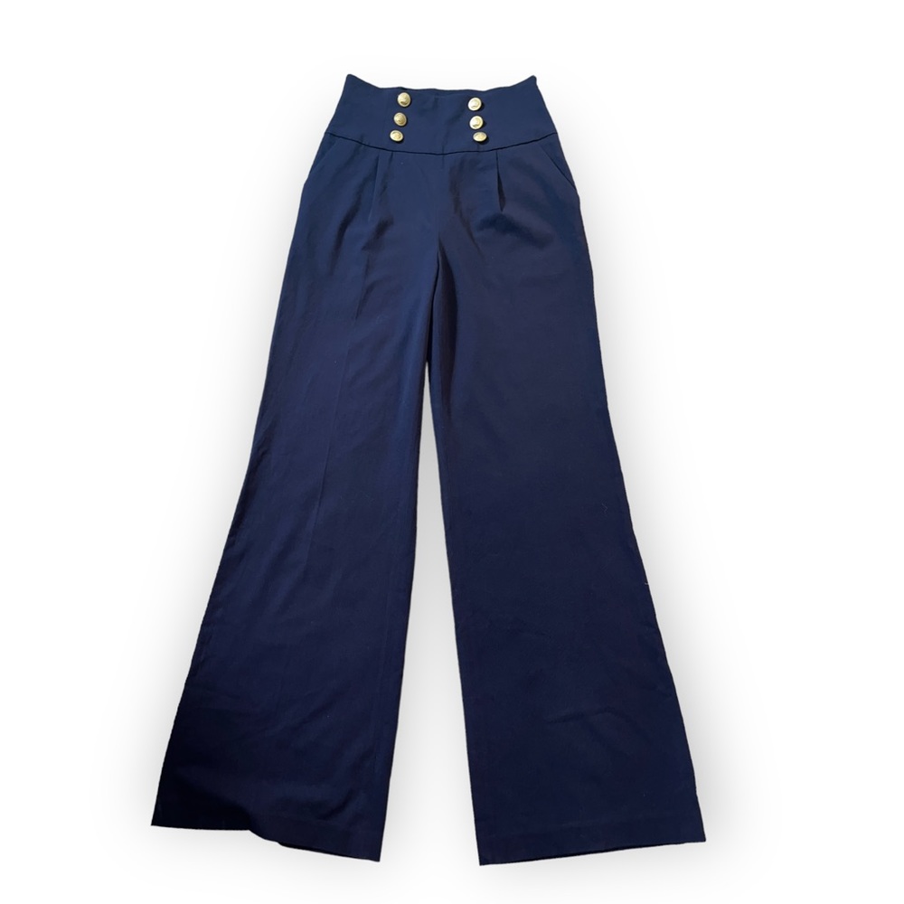 Forever 21 High Waisted Navy Blue Pants Size M
